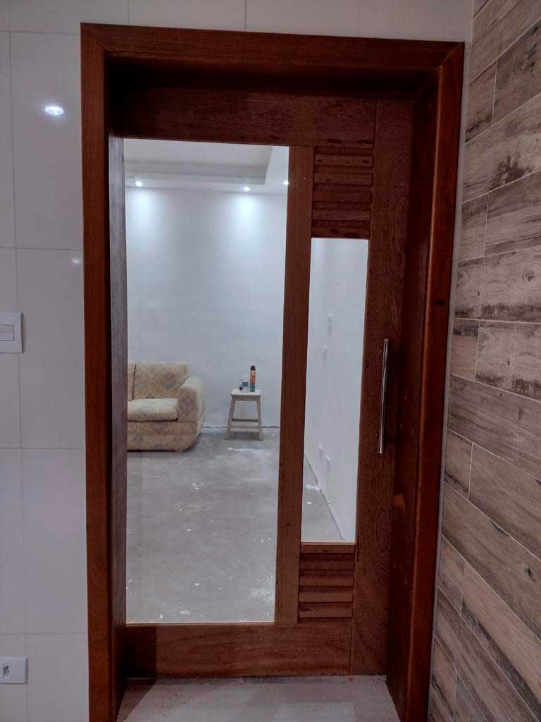 portas de madeira em sp